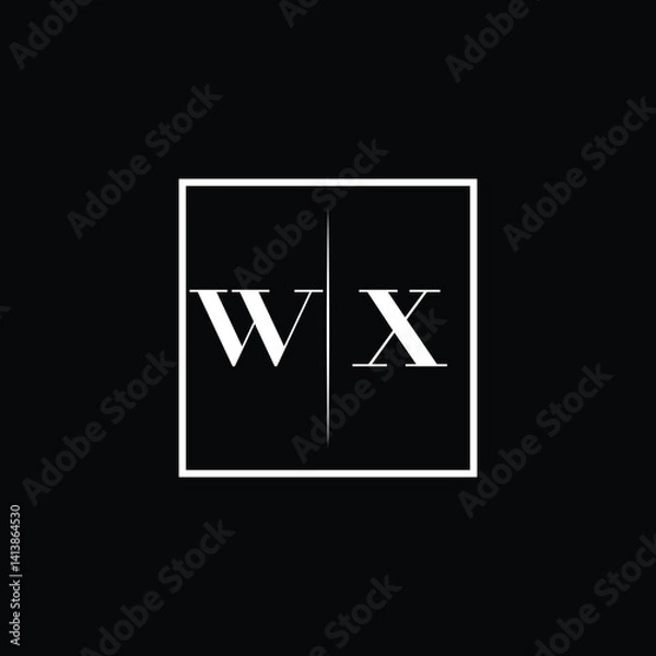 Fototapeta Minimalist Typography Logo