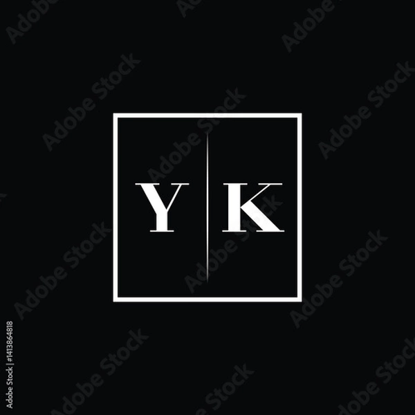 Fototapeta Minimalist Typography Logo