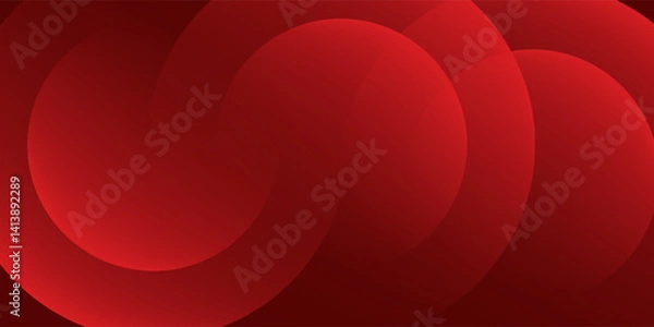 Fototapeta Red abstract background. Dynamic shapes composition concept. Eps10 vector