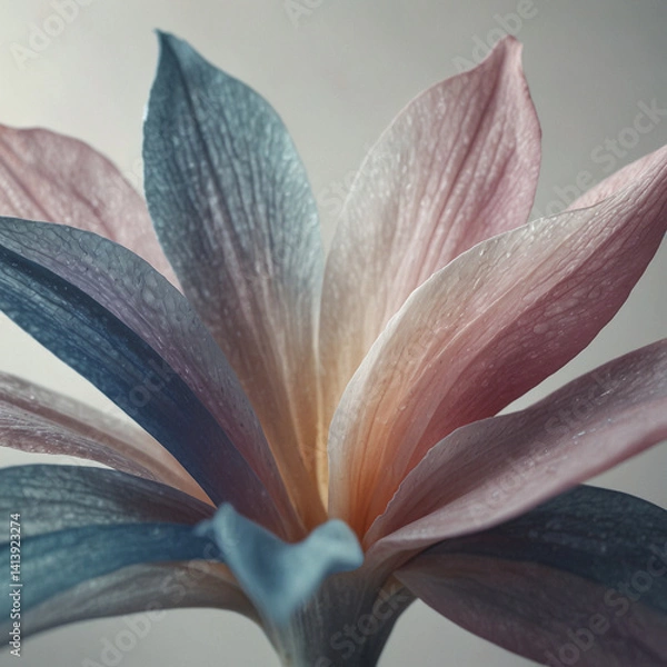 Fototapeta Fractal Flower Design with Colorful Abstract Patterns in Blooming Motion