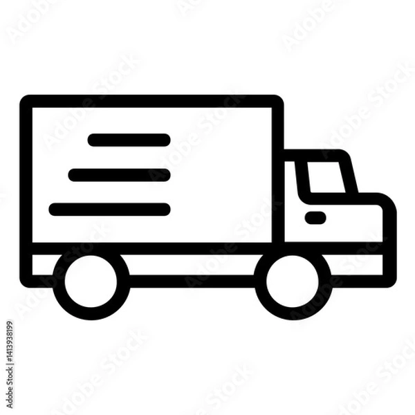 Obraz delivery truck icon