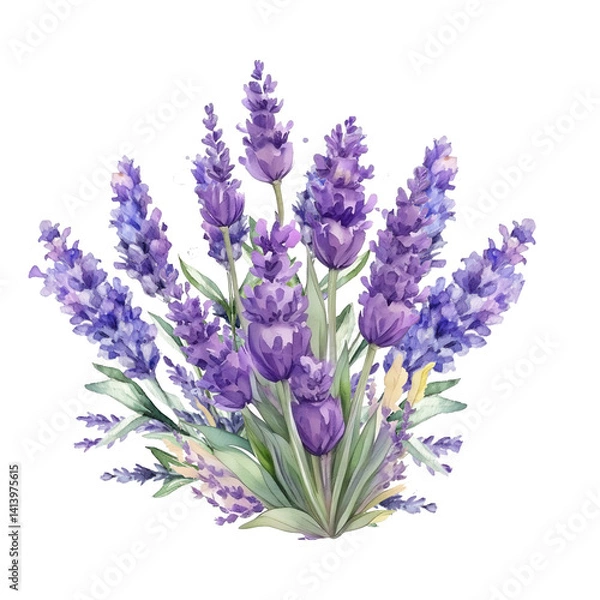 Obraz lavender flowers isolated on white