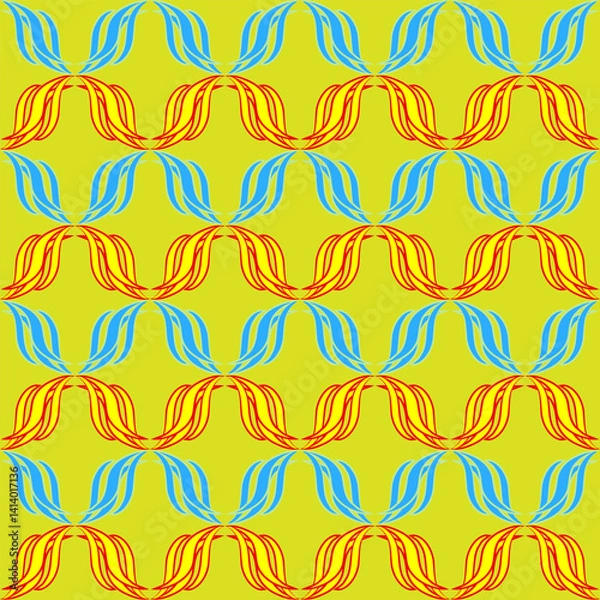 Obraz Abstract pattern with colorful wave line