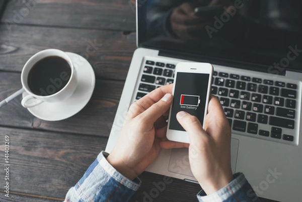 Fototapeta The phone is empty