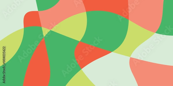 Obraz Abstract multicolored organic mosaic design background. Colorful vector illustration backdrop.