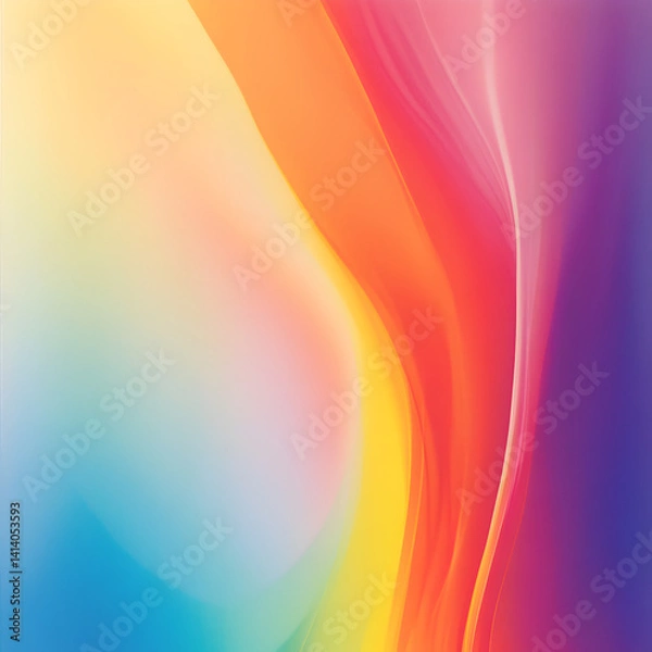 Fototapeta Creating vibrant art digital studio abstract design colorful environment close-up view rainbow gradient concept