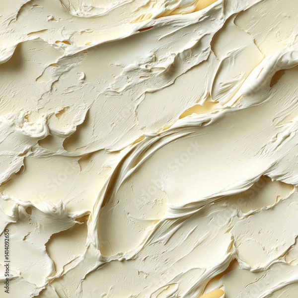 Fototapeta Creamy texture smooth surface light color abstract design artistic background soft appearance layered pattern culinary ingredient food styling natural material