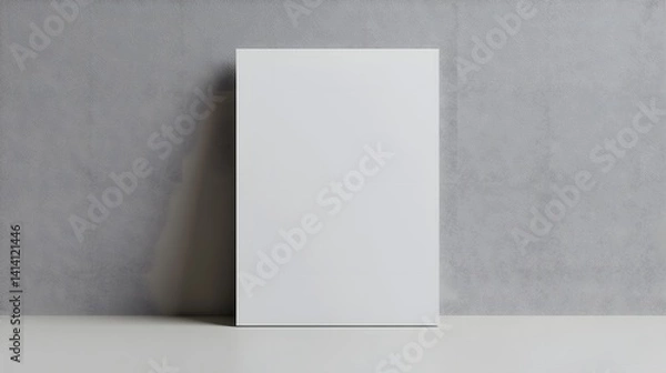 Fototapeta white minimalist A4 frames mockup
