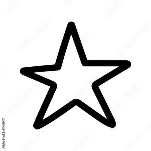 Obraz Star doodle vector icon