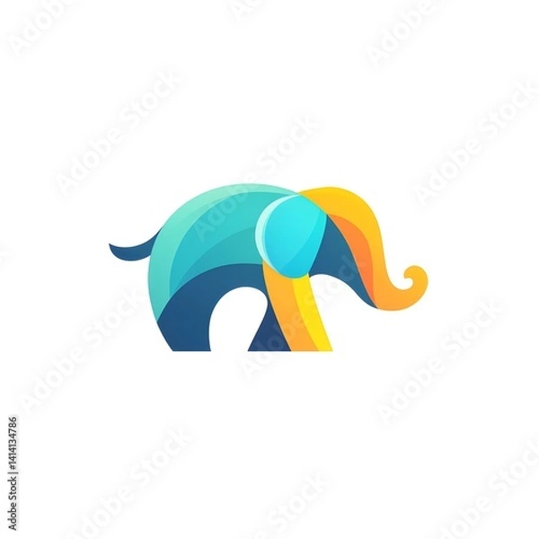 Obraz elephant vector illustration