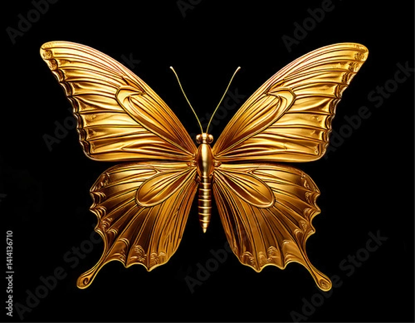Obraz Golden butterfly
