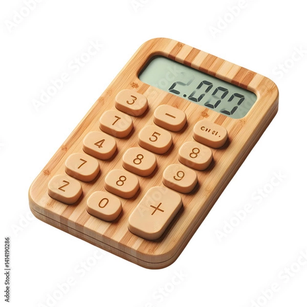 Fototapeta Modern Scientific Calculator isolated on transparent Background