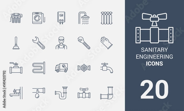 Obraz icon sanitary engineering