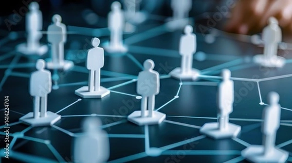 Fototapeta An HR manager creates a detailed succession planning process for key roles within the organization