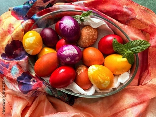 Obraz colorful easter eggs