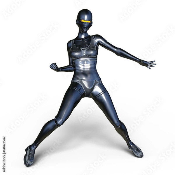 Fototapeta 女性サイボーグ