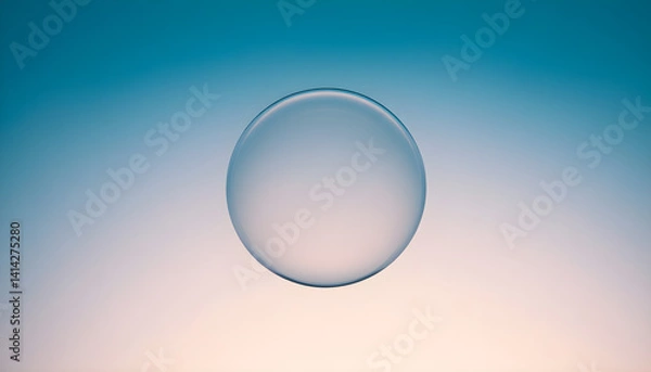 Fototapeta drop of water floating in the air
