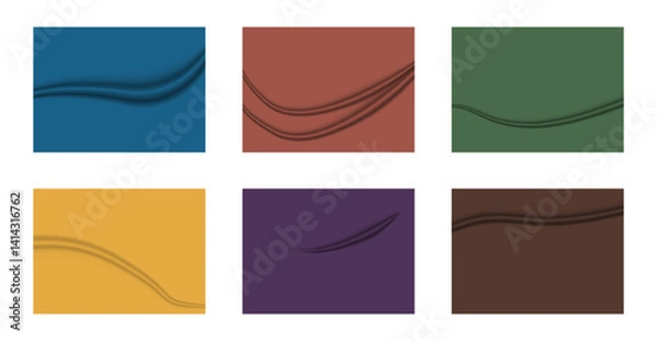 Obraz Closeup fabric with smooth pleats . Texture of textile pattern.