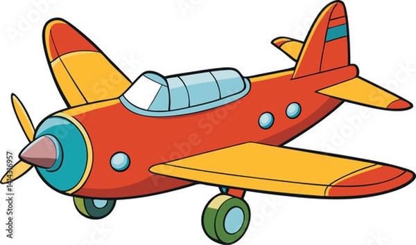 Obraz vector illustration of an airplane