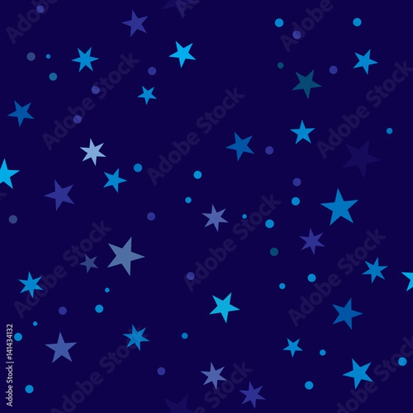Obraz Starry Night pattern swatch (seamless tile)