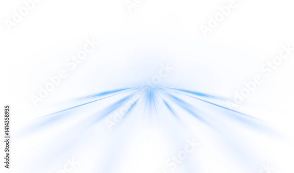 Obraz modern abstract high-speed motion effect png. It is also a futuristic dynamic motion technology. It can be used as a banner or poster design background idea. Fast speed lines. Twirl light.
