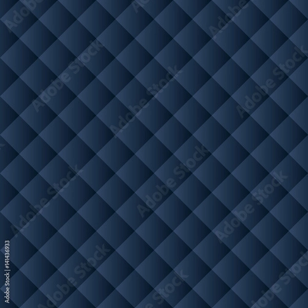 Fototapeta Seamless geometric vector pattern with shapes overlaping each other in rows