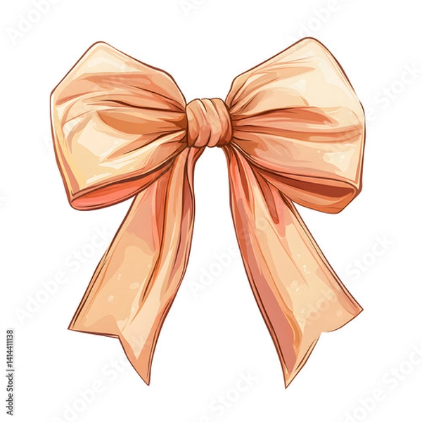 Fototapeta bold ribbon bow simple