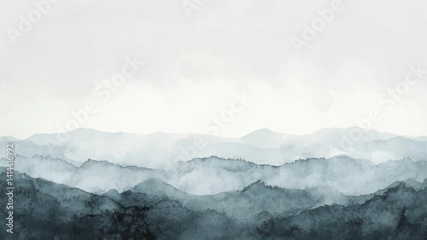 Fototapeta Abstract watercolor art background template. brown and beige watercolor backdrop empty space for text, banner, presentation or product display graphic design