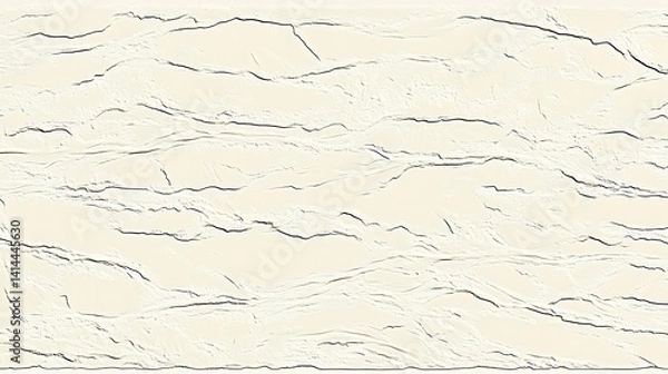 Fototapeta Abstract white cracked plaster texture with smooth and irregular forms