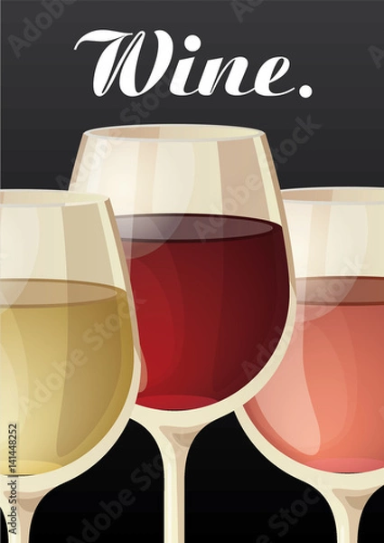 Obraz Elegant Wine Poster