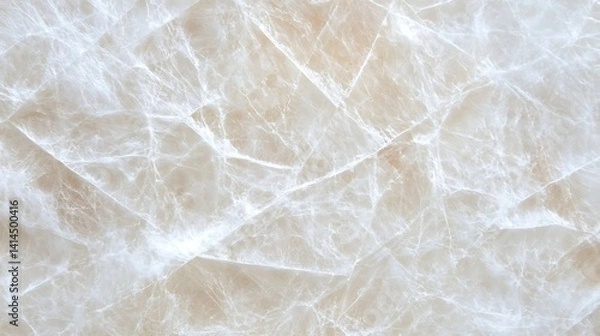 Fototapeta Elegant texture of light beige marble with subtle veining and fractured surface