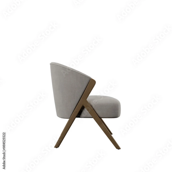 Obraz gray chair with transparent background