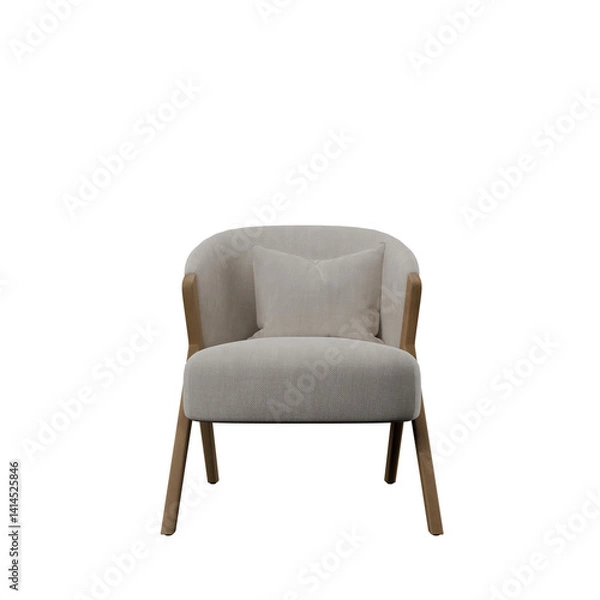 Obraz gray chair with transparent background