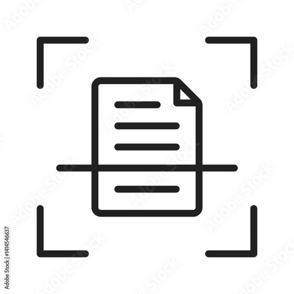 Fototapeta Scan icon vector image. Suitable for mobile apps, web apps and print media.