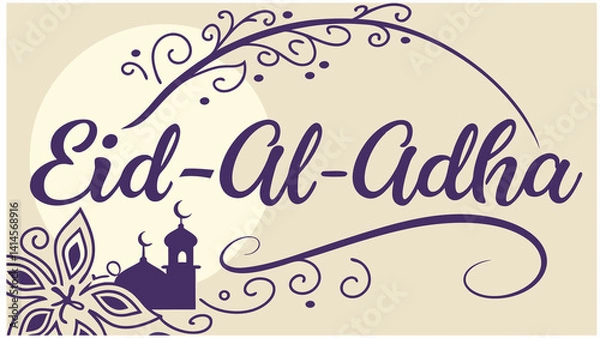 Obraz Eid ul adha mubarak banner design