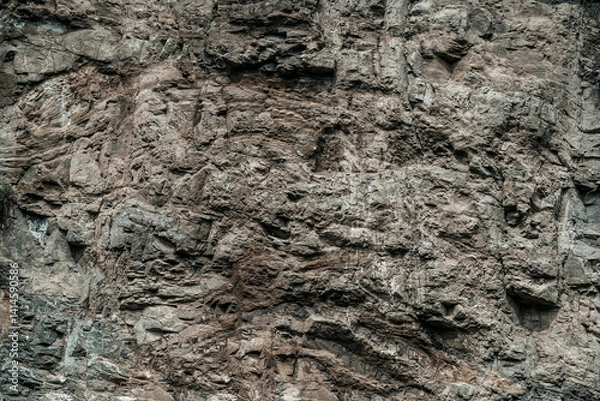 Obraz Rough stone dark texture background 