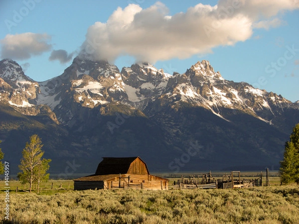 Obraz historic barn in Tetons National Park