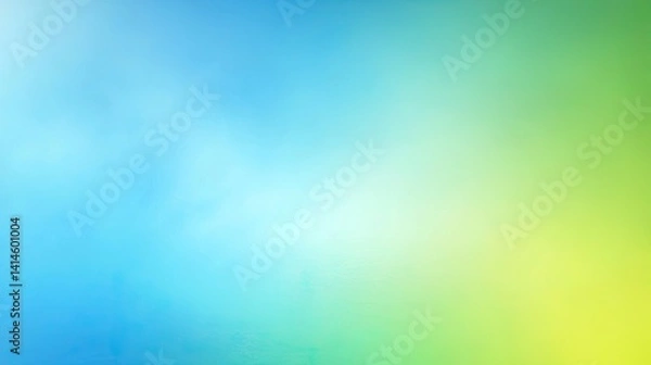 Fototapeta Soft Blend of Blue, Green, and Yellow Gradient Background Texture