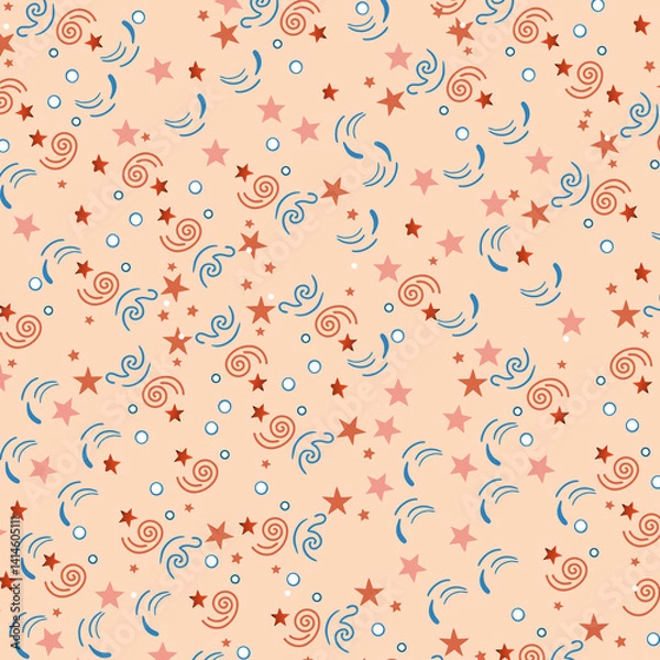 Fototapeta Seamless patterns