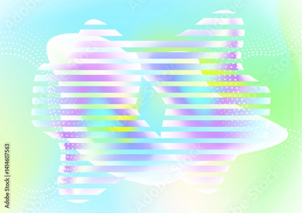 Fototapeta Fluid gradient Abstract Background and iridescent stripe