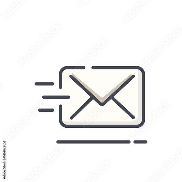 Fototapeta e mail icon