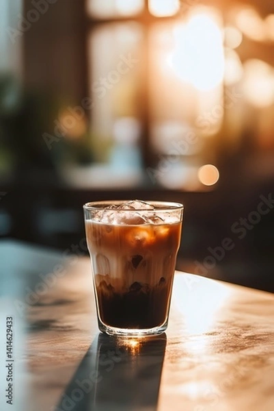 Fototapeta Coffee drink, campaign, marketing, advertisment, cooking, cook, cook book, generative ai, generative, ai