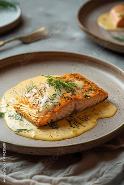 Fototapeta Healthy dish, marketing, advertisment, cook, cooking, cook book, generative ai, generative, ai