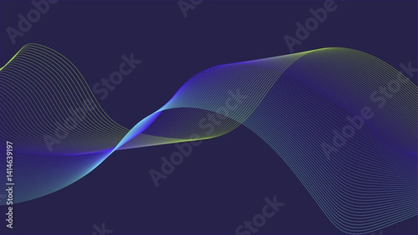 Fototapeta Abstract flowing waves. Colorful wave pattern.
Smooth flowing lines.