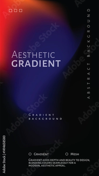 Obraz Abstract Gradient Effect with Blurred messy Background