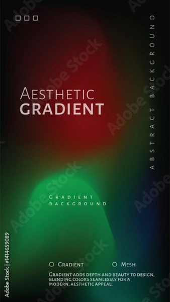 Obraz Soft Light Gradient Effect Background with Blurred Messy Background