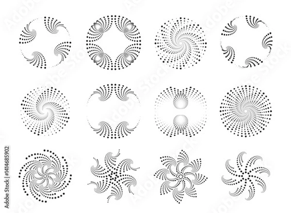 Fototapeta Psychedelic abstract pattern shape pixel style