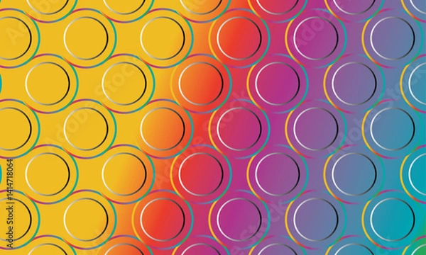 Fototapeta Multicolor gradient circle pattern background