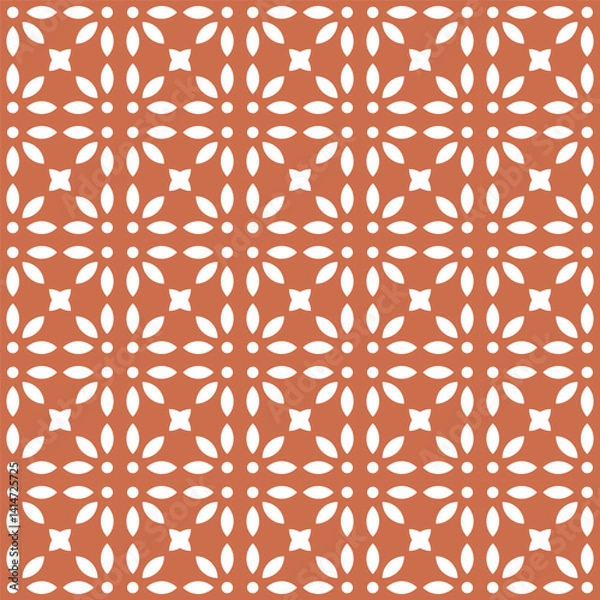 Fototapeta Azulejo tile, seamless pattern, portugues design