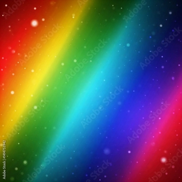 Obraz Abstract Rainbow Gradient Background with Bokeh Lights and Soft Blur